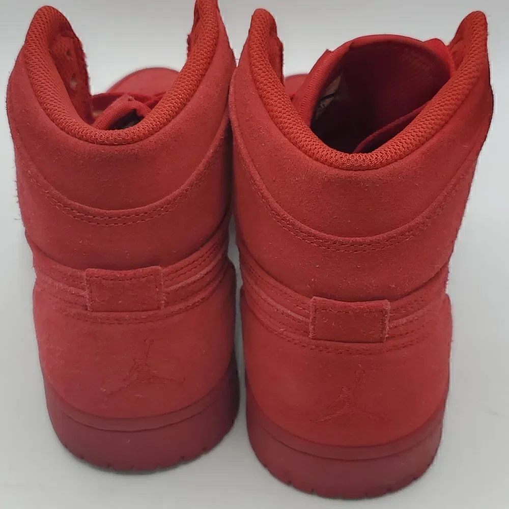 NIKE AIR JORDAN 1 2016 RETRO HIGH TRIPLE GYM RED SUEDE [332550-603] Size 8